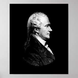 Alexander Hamilton porträtt Poster