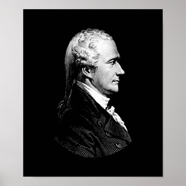 Alexander Hamilton Porträtt Poster (Framsidan)