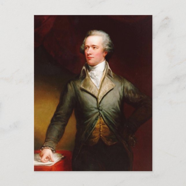 Alexander Hamilton Postcard Vykort (Framsida)