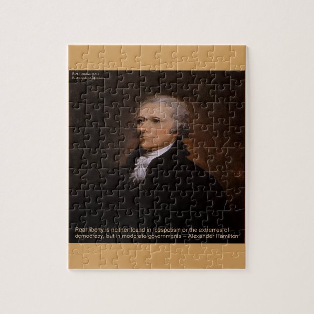 Alexander Hamilton-presenter Pussel (Vertikal)