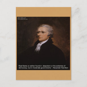 Alexander Hamilton presenter Vykort