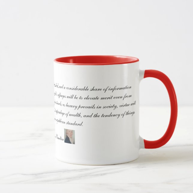 Alexander Hamilton Quotation 2 Mugg (Höger)