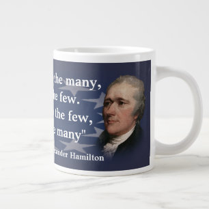 Alexander Hamilton Quote om kraftens Ge Jumbo Mugg