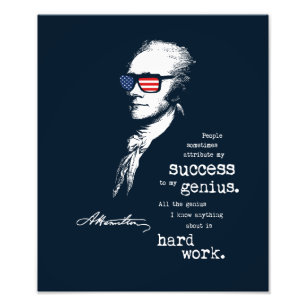 Alexander Hamilton Quote Say. Motivational Gift Fototryck