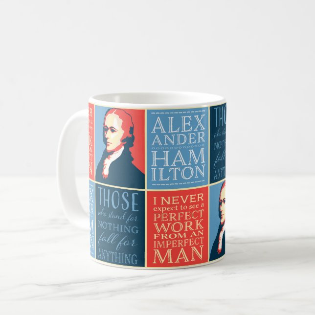 Alexander Hamilton Quotes Kaffemugg (Framsida vänster)