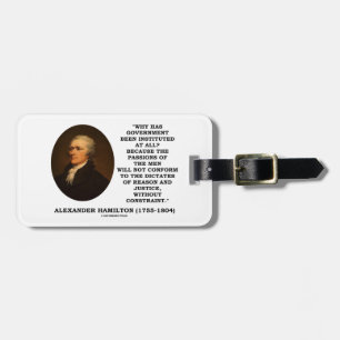 Alexander Hamilton regerings- passiontvång Bagagebricka