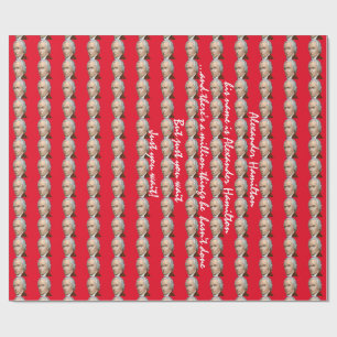 Alexander Hamilton rött slående in papper Presentpapper