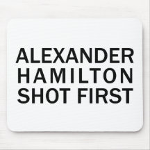 Alexander Hamilton Sköt Först - Vit T-Shirt, Etc