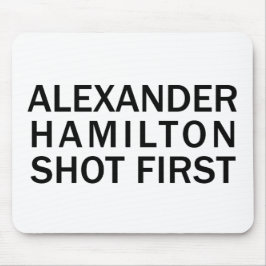 Alexander Hamilton Sköt Först - Vit T-Shirt, Etc Musmatta
