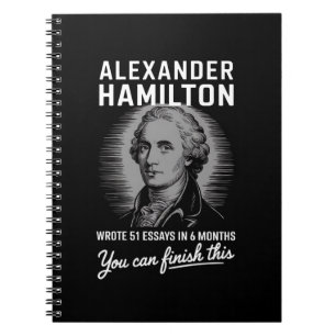 Alexander Hamilton skrev 51 esays på 6 månader Anteckningsbok
