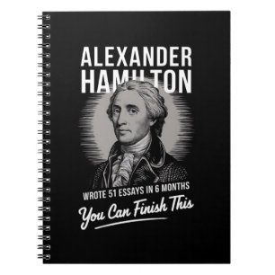 Alexander Hamilton skrev 51 esays på 6 månader Anteckningsbok