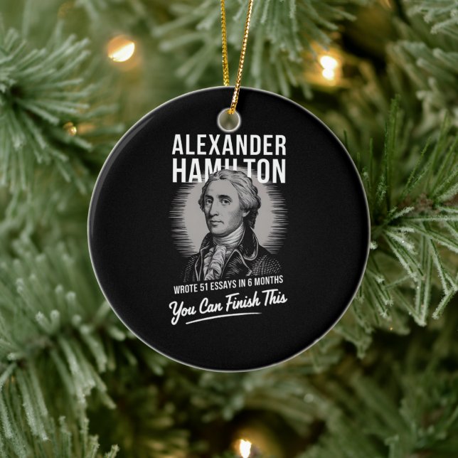 Alexander Hamilton skrev 51 esays på 6 månader Julgransprydnad Keramik (Träd)