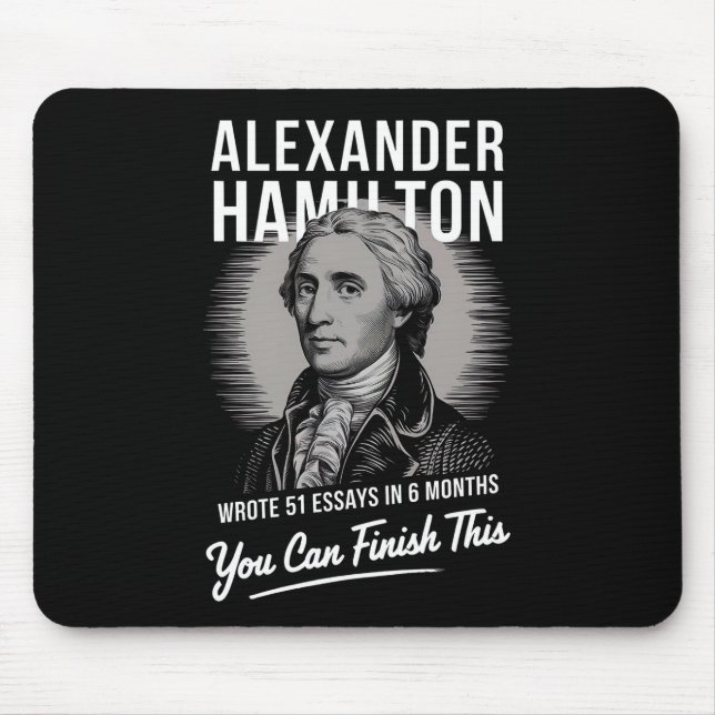Alexander Hamilton skrev 51 esays på 6 månader Musmatta (Framsidan)