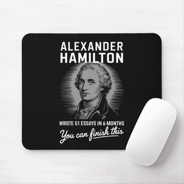 Alexander Hamilton skrev 51 esays på 6 månader Musmatta (Med mus)