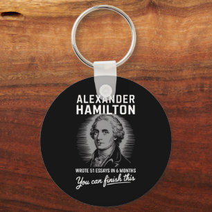 Alexander Hamilton skrev 51 esays på 6 månader Nyckelring