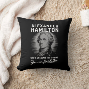 Alexander Hamilton skrev 51 essäer på 6 månader  Kudde