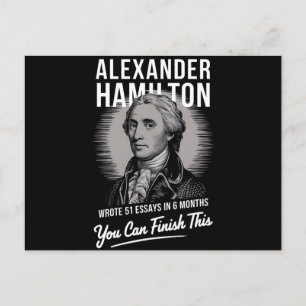 Alexander Hamilton skrev 51 essäer på 6 månader  Vykort