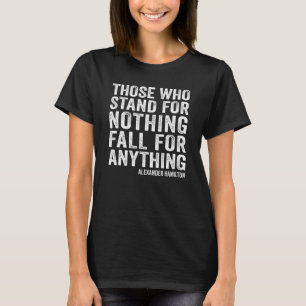 Alexander Hamilton står för inget citat Retro T Shirt