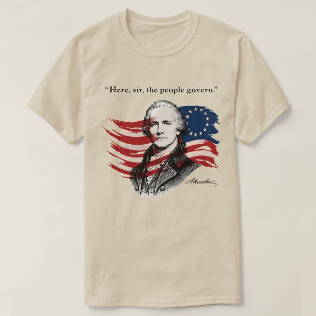 Alexander Hamilton T Shirt (Design framsida)