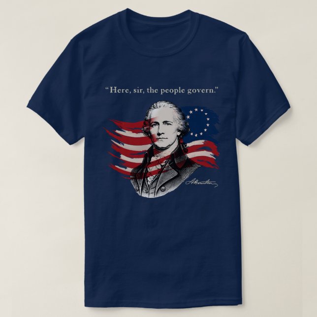 Alexander Hamilton T Shirt (Design framsida)