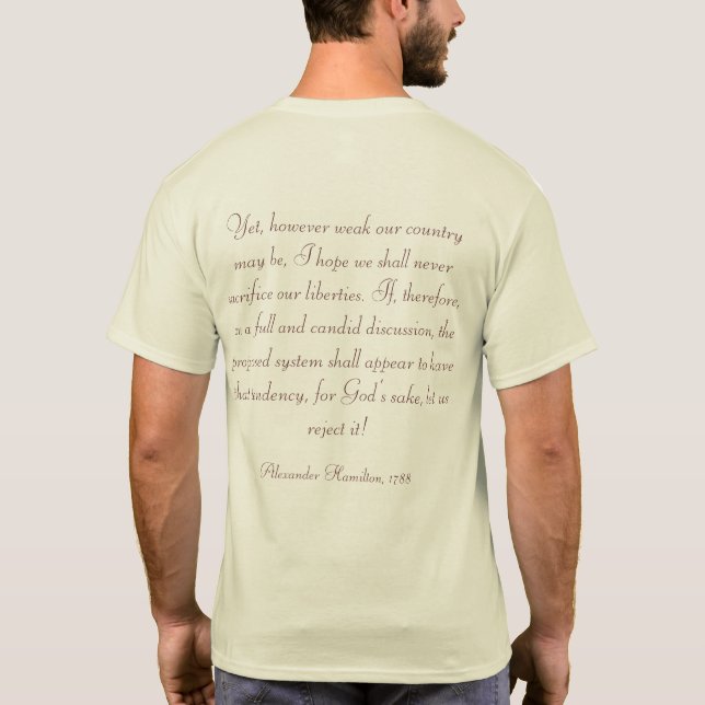 Alexander Hamilton T-Shirt (Baksida)