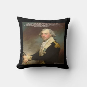 Alexander Hamilton & "Varför regering" Citat Kuddc Kudde