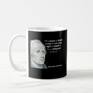 Alexander Hamiltons fuktiga Meme - mugg