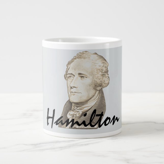 Alexander Hamiltons klassiska Porträtt Jumbo Mugg (Framsidan)