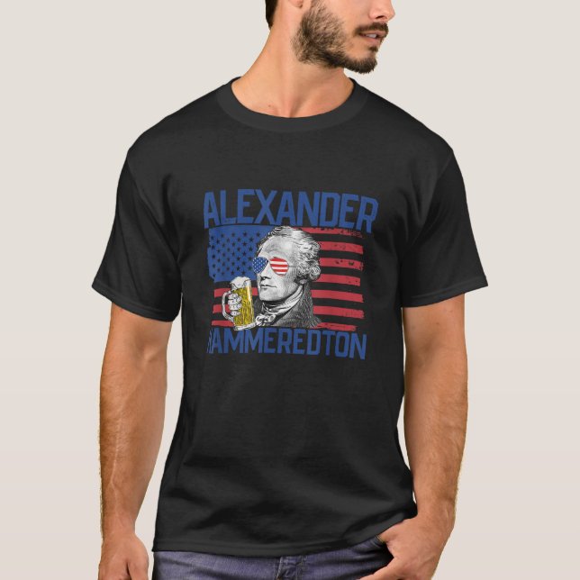 Alexander Hammeredton 4 juli Alexander Hamilt T Shirt (Framsida)