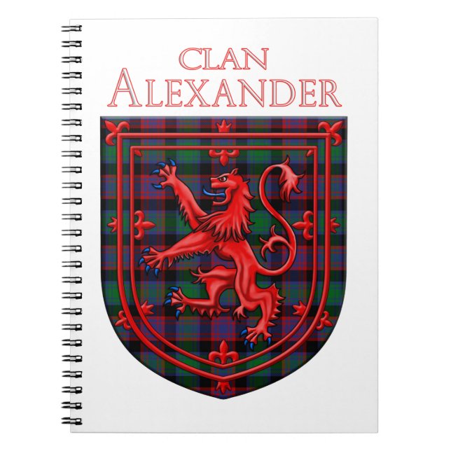 Alexander Hunting Tartan Scottish Play Anteckningsbok (Framsidan)