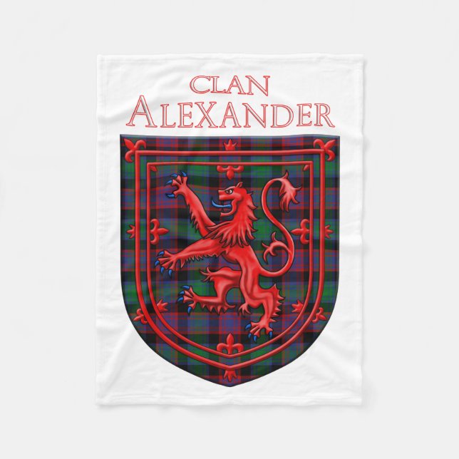 Alexander Hunting Tartan Scottish Play Fleecefilt (Framsidan)