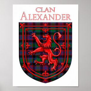 Alexander Hunting Tartan Scottish Play Poster