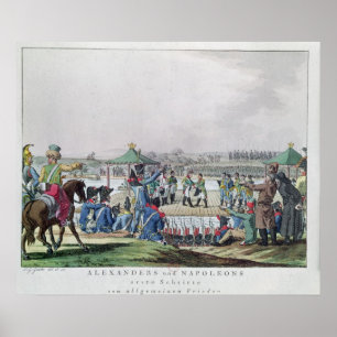 Alexander I och Napoleon Poster