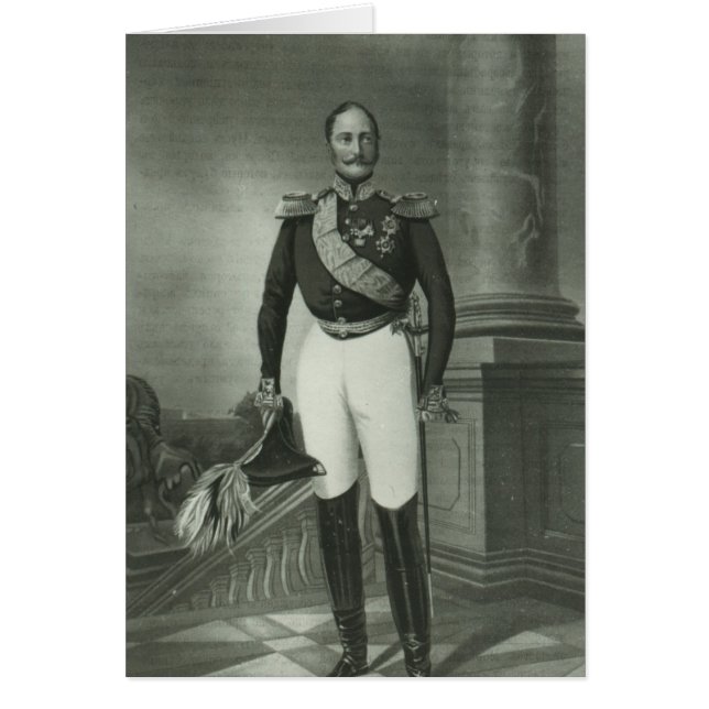 Alexander II av Ryssland Hälsningskort (Framsidan)