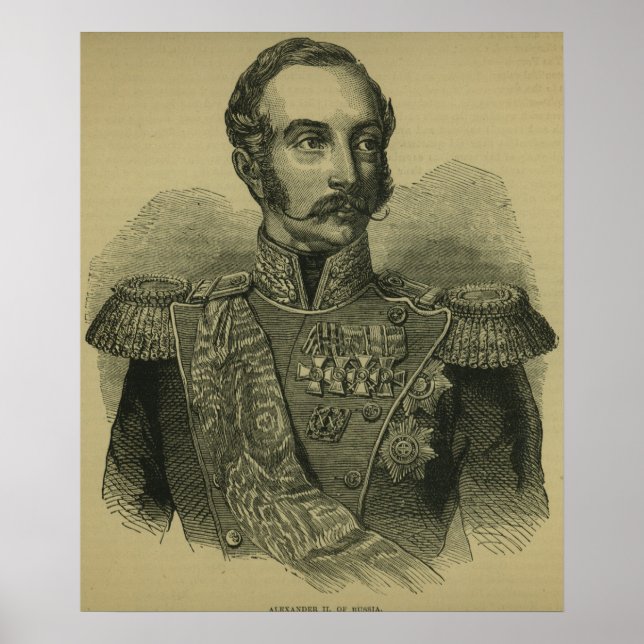 Alexander II av Ryssland Poster (Framsidan)