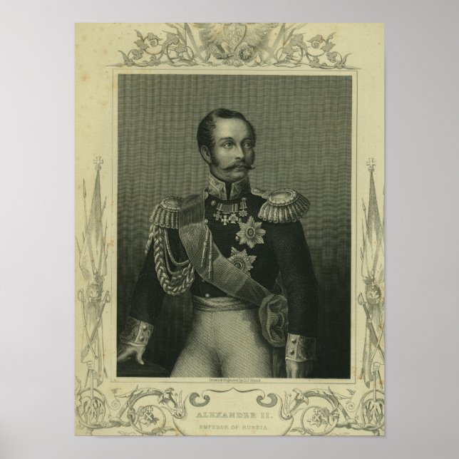 Alexander II av Ryssland Poster (Framsidan)