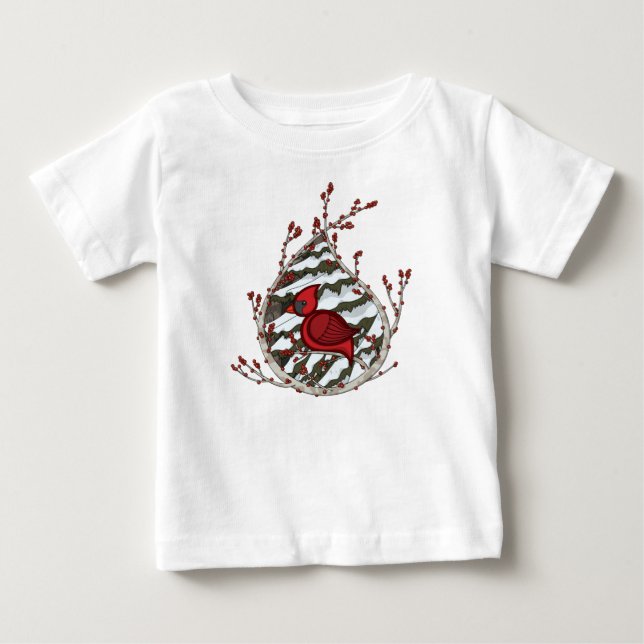 Alexander kardinalbarn och baby ljust skjorta tee (Framsida)