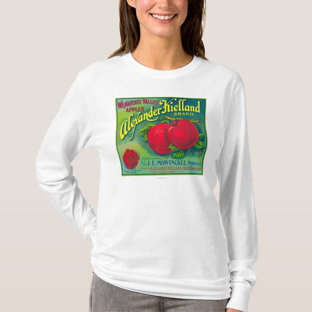 Alexander Kielland Apple etikett - Cashmere, WA T-shirt (Framsida)