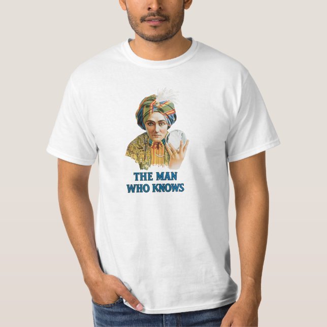 Alexander kristallkula och manen som vet tee shirt (Framsida)