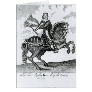 Alexander Leslie 1st Earl av Leven Hälsningskort