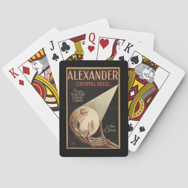 Alexander Magician Crystal Seer Casinokort (Baksidan)