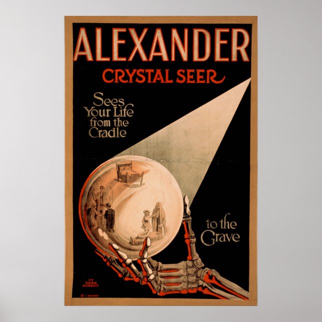 ALEXANDER Magician Illusionist VAUDEVILLE Poster (Framsidan)