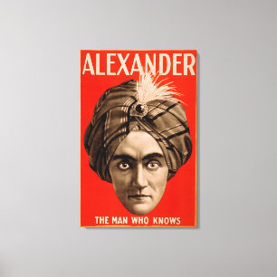 Alexander manen som vet den magiska affischen canvastryck