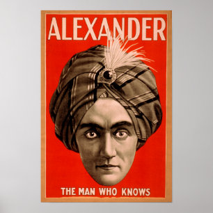 Alexander manen som vet den magiska affischen poster