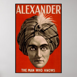 Alexander manen som vet den magiska affischen poster