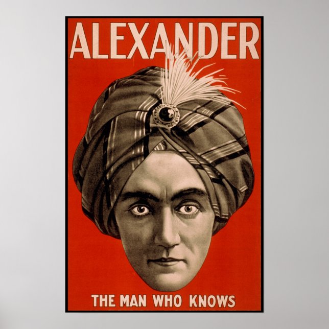 Alexander, mannen som känner Magic Poster (Framsidan)
