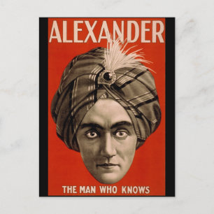 Alexander mannen som känner Magic Vykort