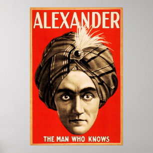 ALEXANDER Mannen som känner till Illusion Magic Sh Poster