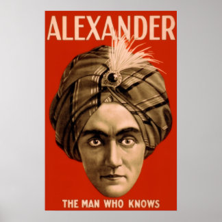 Alexander "Mannen som vet" (Poster) Poster