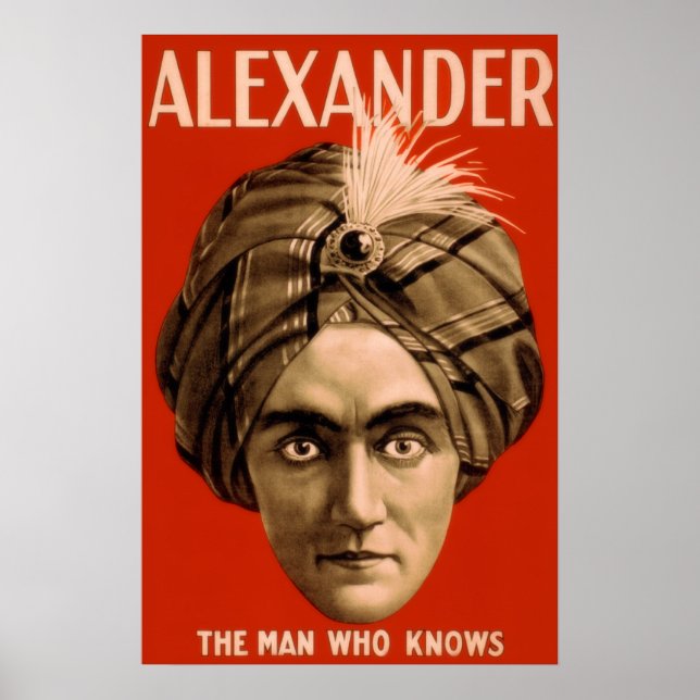 Alexander "Mannen som vet" (Poster) Poster (Framsidan)
